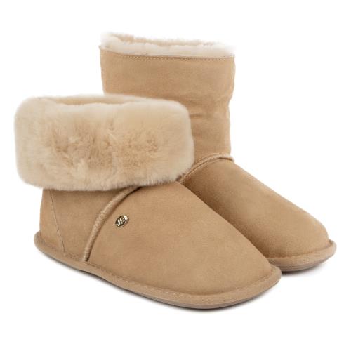 Ladies Albery Sheepskin Slipper Caramel Extra Image 5